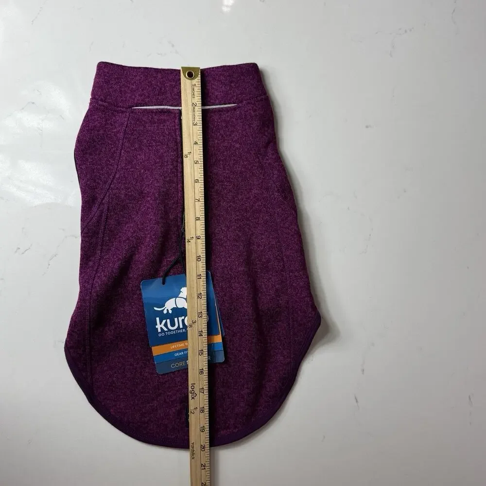 Kurgo K9 Core Dog Sweater M Heather Violet NWT Fleece Jacket Harness Access New